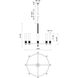 Alora Mood Rue 8 Light 38 inch Matte Black and Brushed Gold Chandelier Ceiling Light