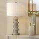 Alignment 26.5 inch 100.00 watt Cement Table Lamp Portable Light