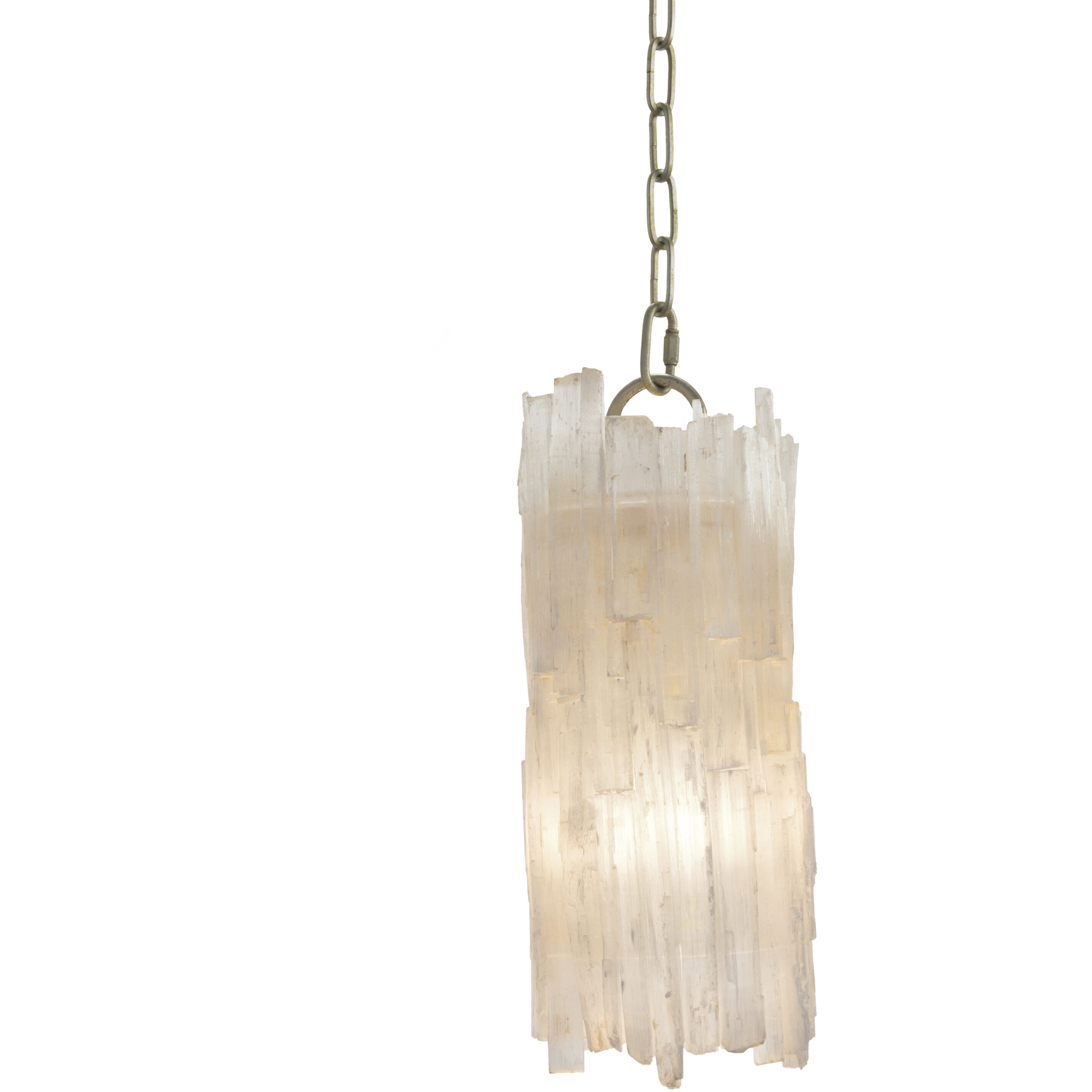 Selenite light fixture top