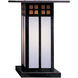 Glasgow 1 Light 23.5 inch Verdigris Patina Column Mount in White Opalescent