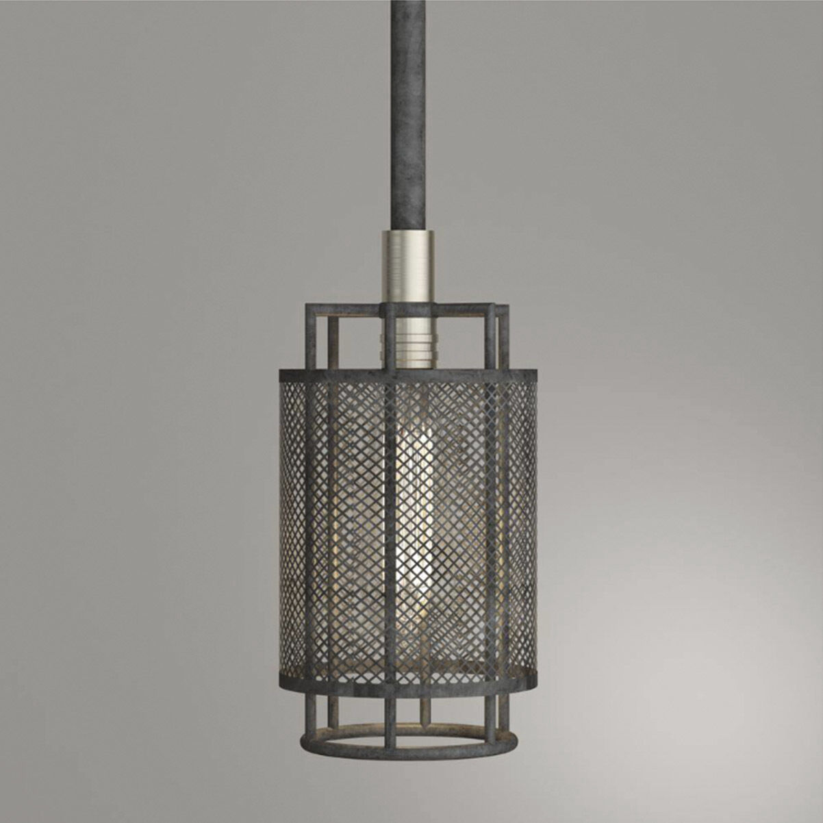 Perth 1 Light 5.87 inch Black Pendant Ceiling Light