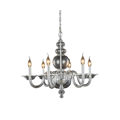 Champlain 6 Light 27 inch Chrome Pendant Ceiling Light