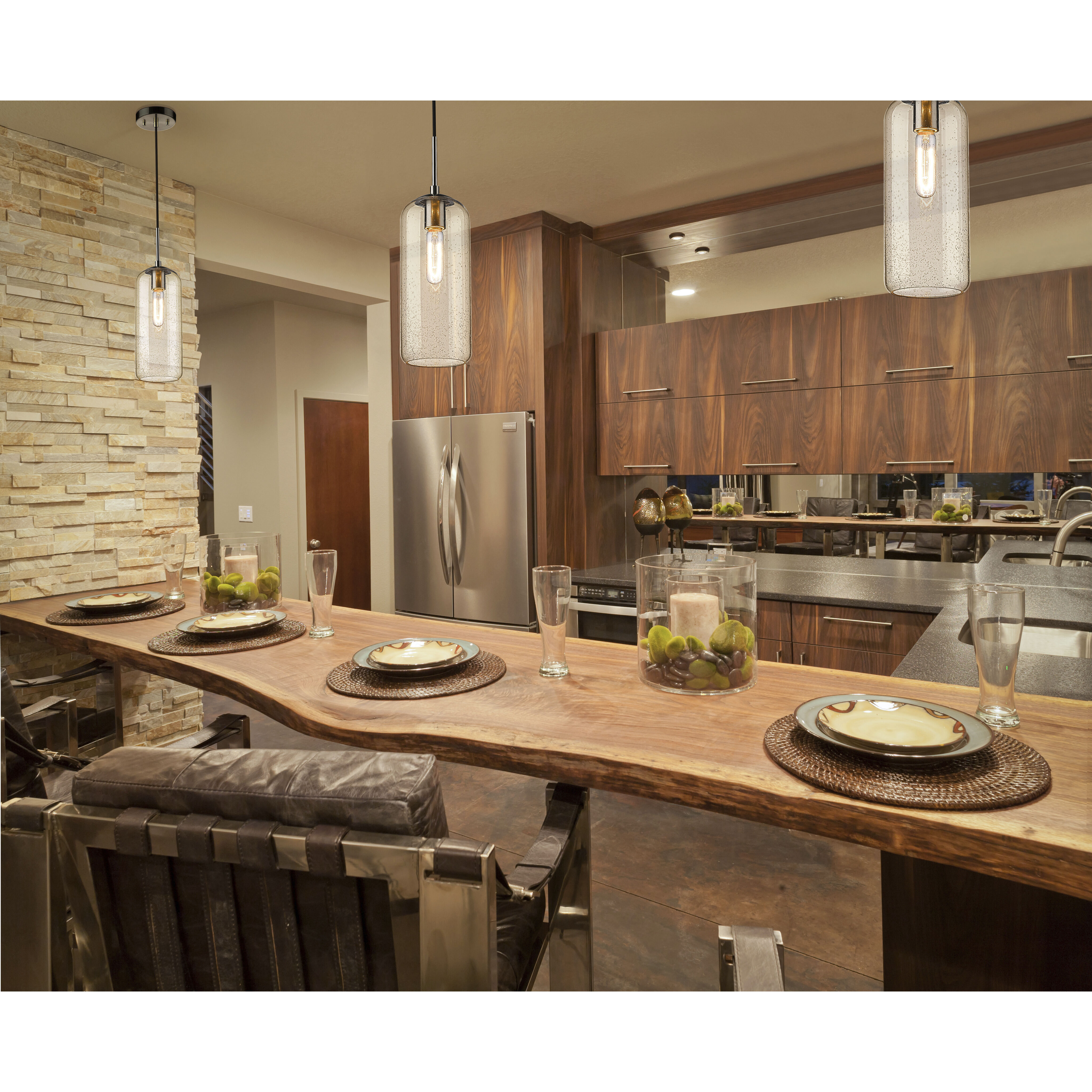 Monty 1 Light 5.25 inch Brushed Nickel Pendant Ceiling Light