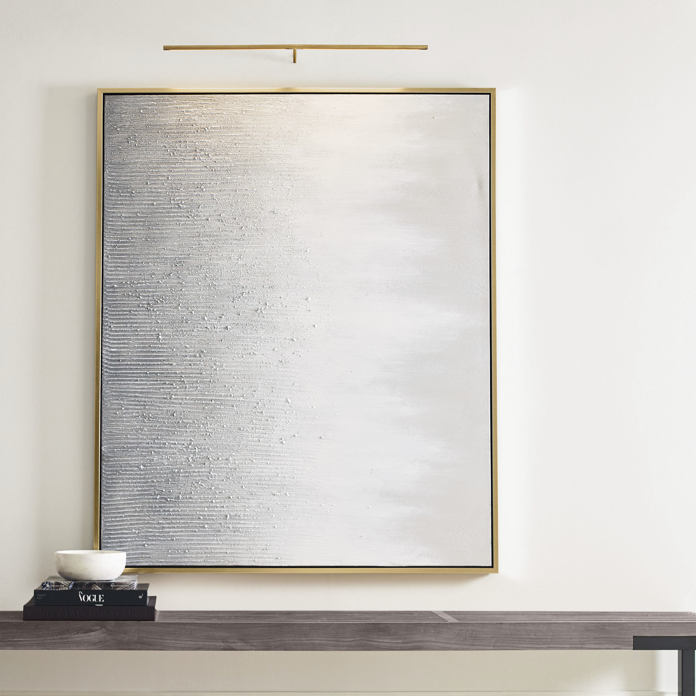 Sean Lavin Modern 20.8 watt Natural Brass Picture Light Wall Light, Integrated LED