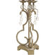 Signature 35 inch 150 watt Georgian Silver and Clear Table Lamp Portable Light