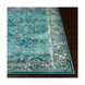 Mumbai 87 X 63 inch Aqua/Sky Blue/Black/White Rugs, Rectangle