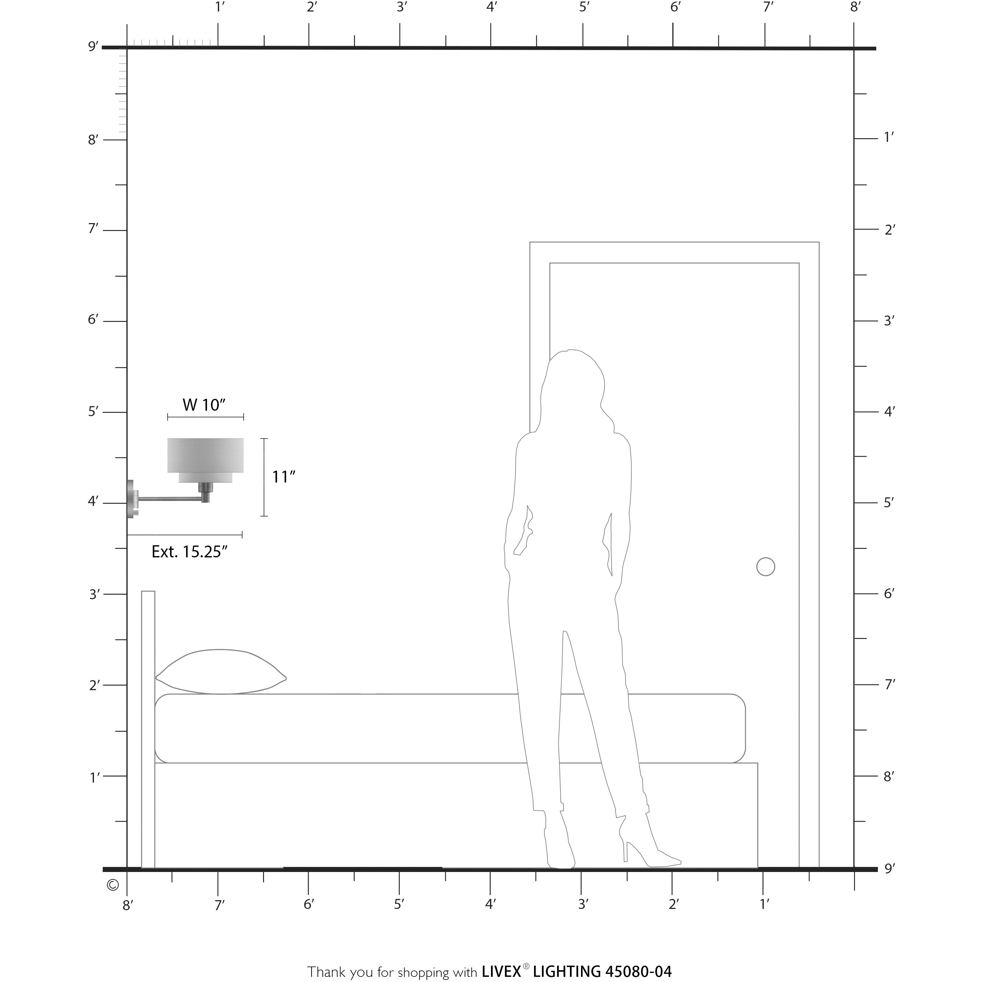 Sentosa 15.25 inch 60.00 watt Black Swing Arm Wall Lamp Wall Light