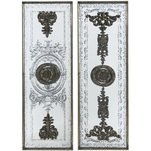 Doorways Bronze and Mirrored Wall Art, Set of 2