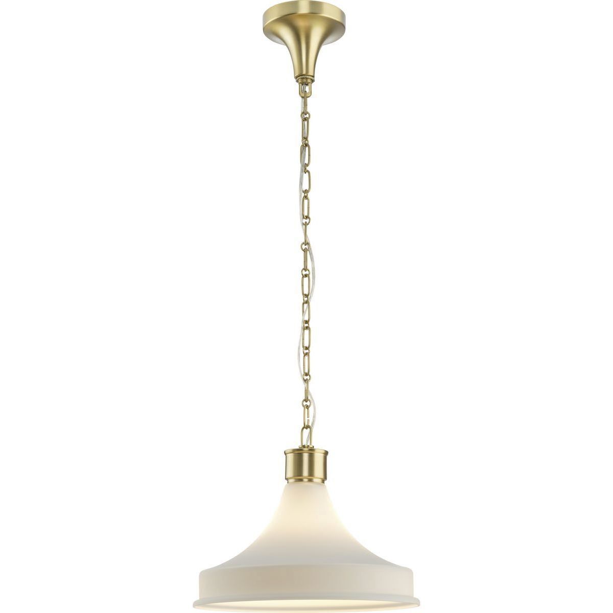 Graelyn 1 Light 14 inch Brushed Gold Pendant Ceiling Light, Design Series