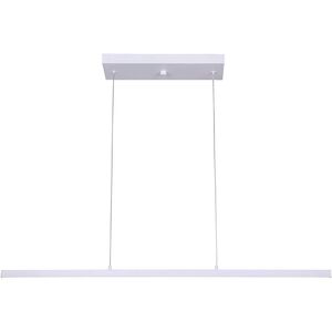 Maxton LED 36 inch White Chandelier Ceiling Light