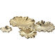 Petal Gold Dimensional Wall Art, Bowl