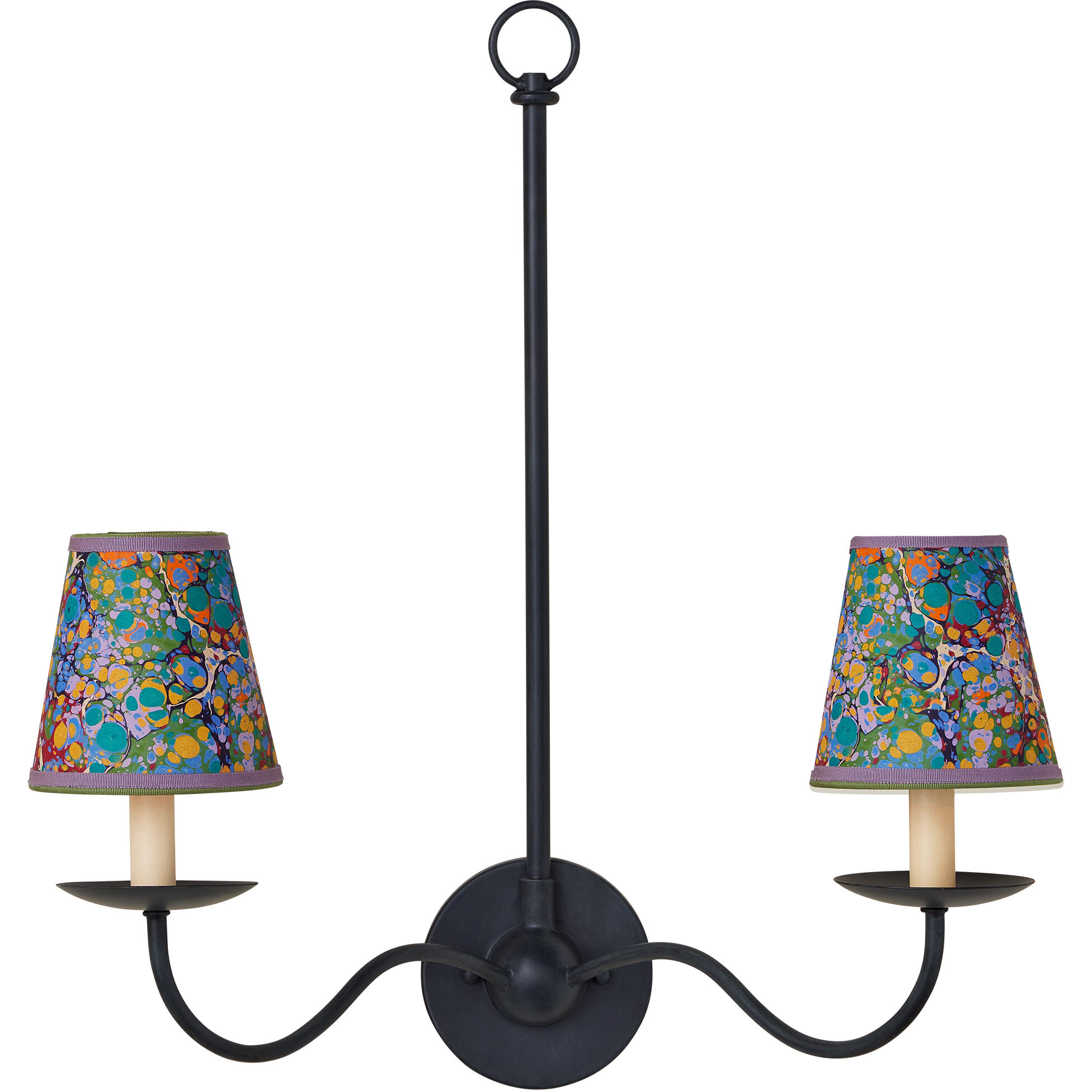 Marble Multicolor 5 inch Tapered Chandelier Shade