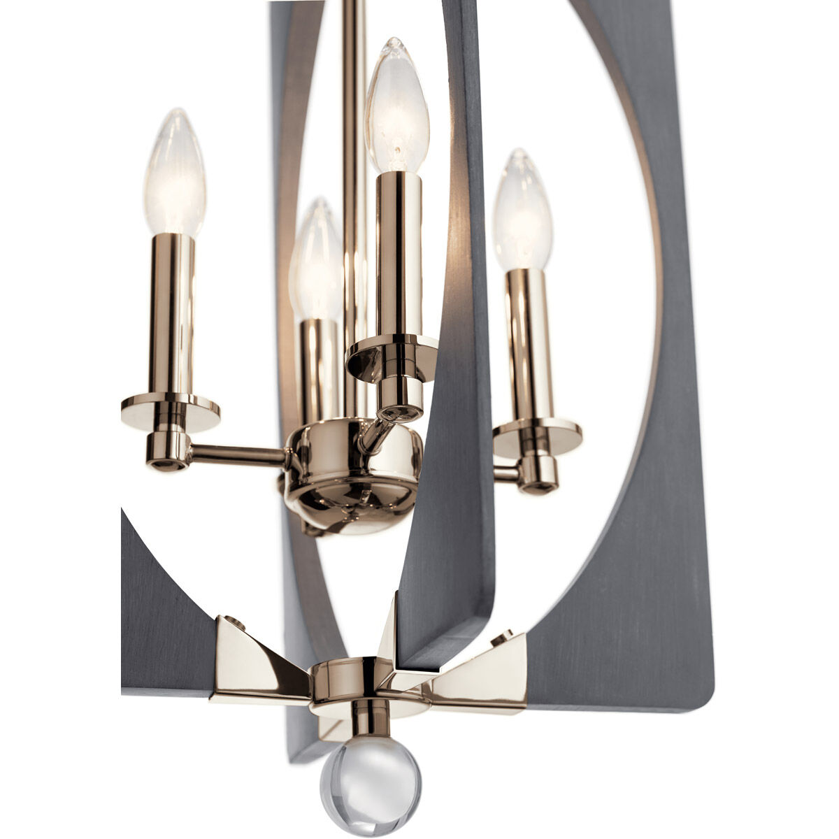 Alscar 4 Light 14 inch Driftwood Grey Chandelier Foyer Ceiling Light