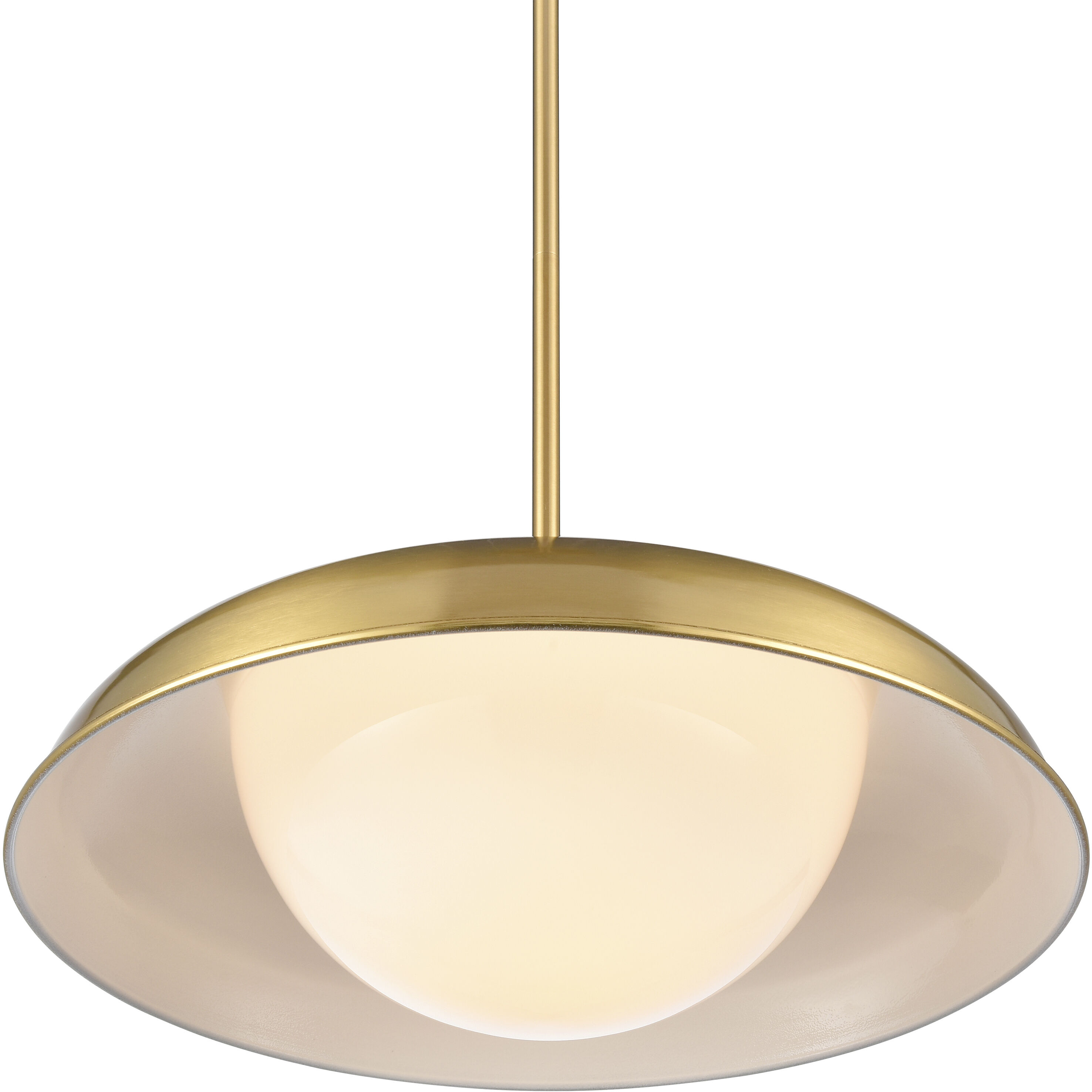 Neale 1 Light 16 inch Satin Brass Pendant Ceiling Light