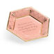 Shayla Copas 6 inch Coral Glaze/Metallic Gold Plate
