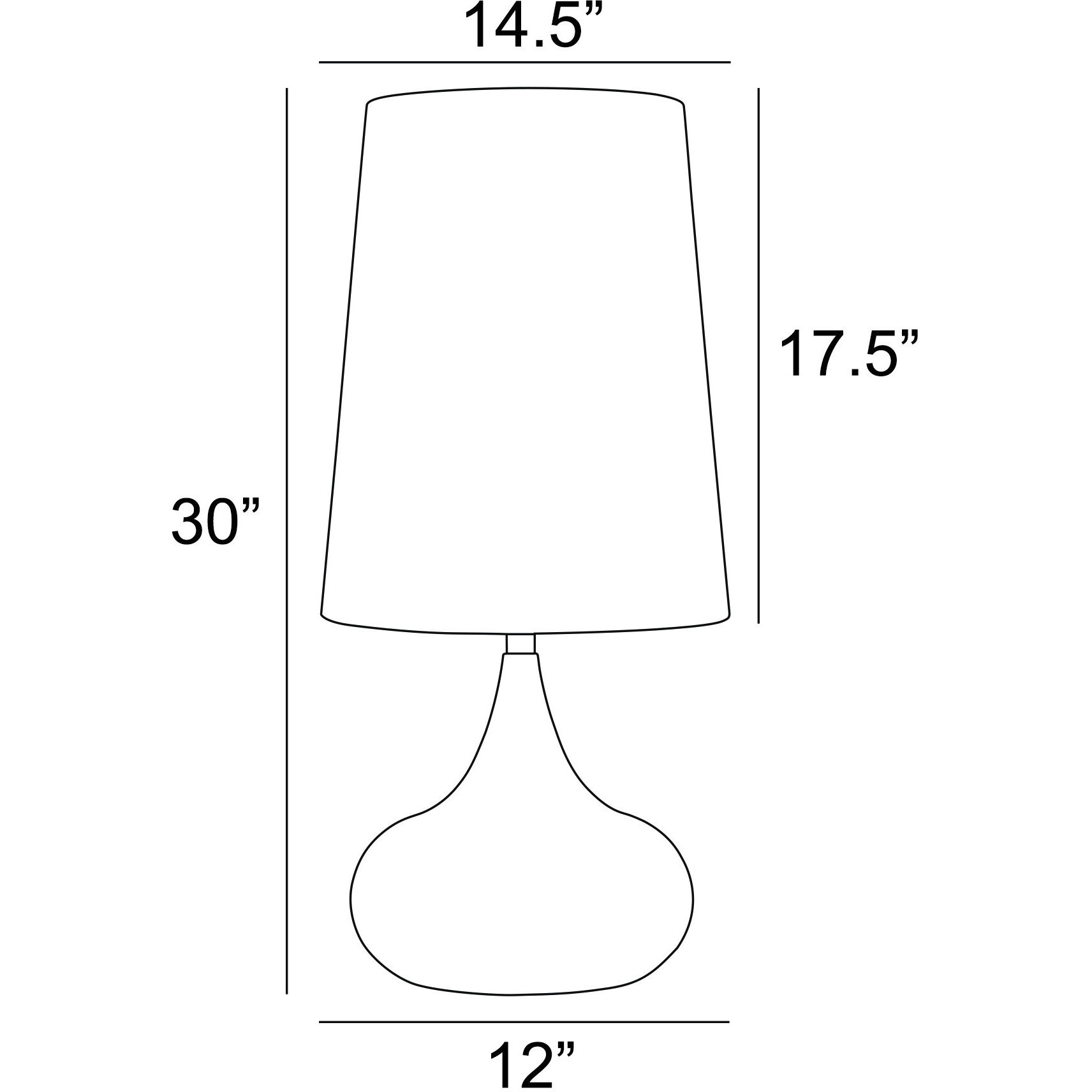 Rayssa 30 inch 100.00 watt Black Table Lamp Portable Light