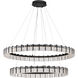 Sevryn LED 44.5 inch Dark Matte Black Chandelier Ceiling Light