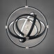 Beyond Atomic LED 36.44 inch Black-Brushed Nickel Chandelier Ceiling Light, Beyond