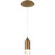 Action LED 2.38 inch Aged Brass Mini-Pendant Ceiling Light, dweLED