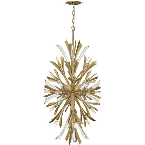 Vida LED 24 inch Burnished Gold Chandelier Ceiling Light, Orb