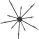 Austen 10 Light 30 inch Black with Lacquered Brass Chandelier Ceiling Light