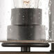 Westlake LED 13 inch Matte Black Bath Vanity Light Wall Light in Seedy Glass