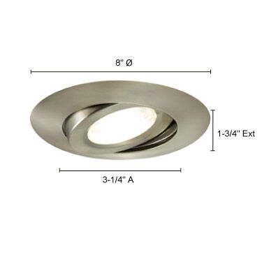 Signature Satin Chrome Recessed Lighting Trim