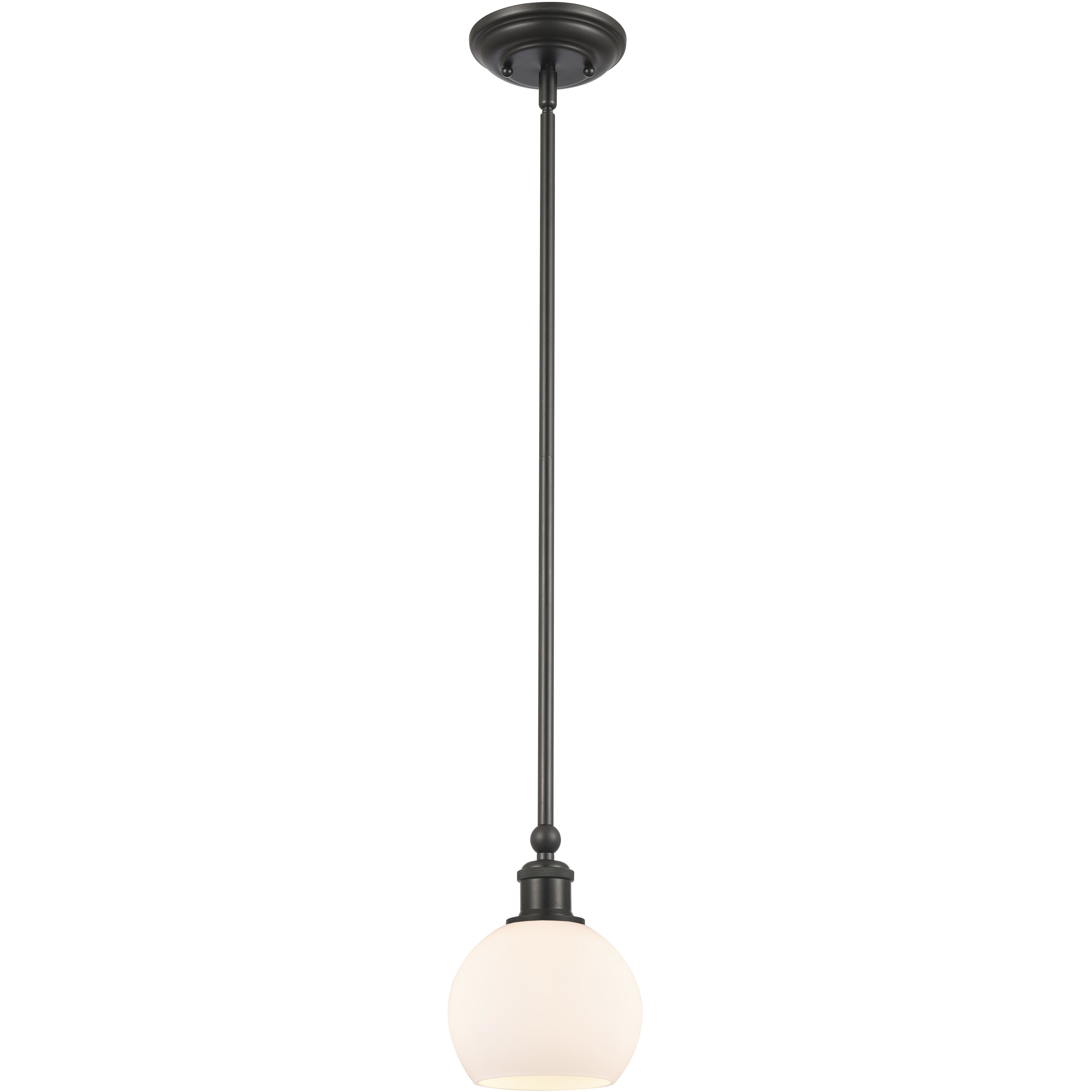 Ballston Concord 1 Light 6 inch Matte Black Mini Pendant Ceiling Light in Incandescent, Matte White