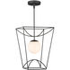Rochefort 1 Light 18 inch Black Indoor/Outdoor Lantern Pendant Ceiling Light