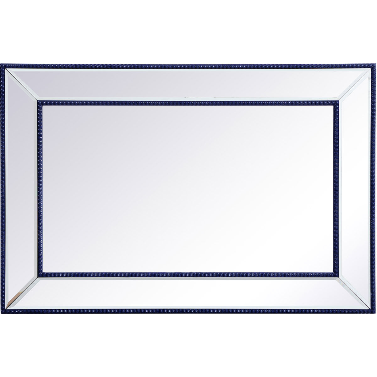 Iris 36 X 24 inch Blue Wall Mirror