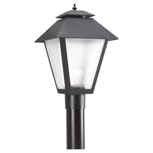Polycarbonate Outdoor 1 Light 18 inch Black Outdoor Post Lantern, Large