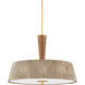 George 3 Light 30 inch Aged Brass Pendant Ceiling Light