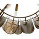Faramond 10 Light 35 inch Vintage Brass and Hammered Smoke Slump Glass Chandelier Ceiling Light