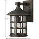 Freeport Outdoor Wall Mount Lantern in Oil Rubbed Bronze, Large