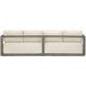 Remsen Weathered Gray and Oyster White Outdoor Sofa