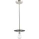 Trimble 1 Light 8 inch Brushed Nickel Mini Pendant Ceiling Light, Design Series