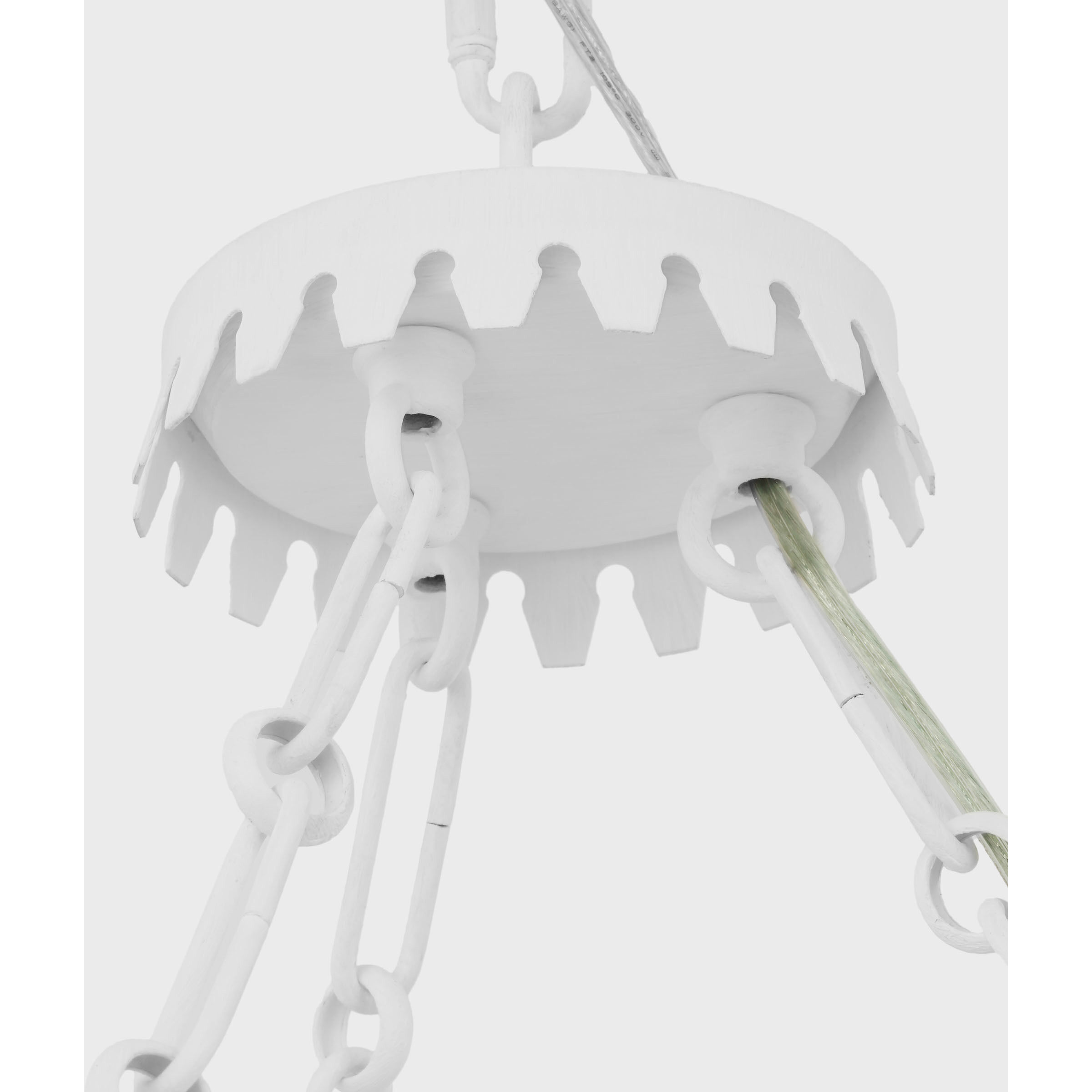 Suzanne Kasler Leslie LED 26.75 inch Plaster White Chandelier Ceiling Light