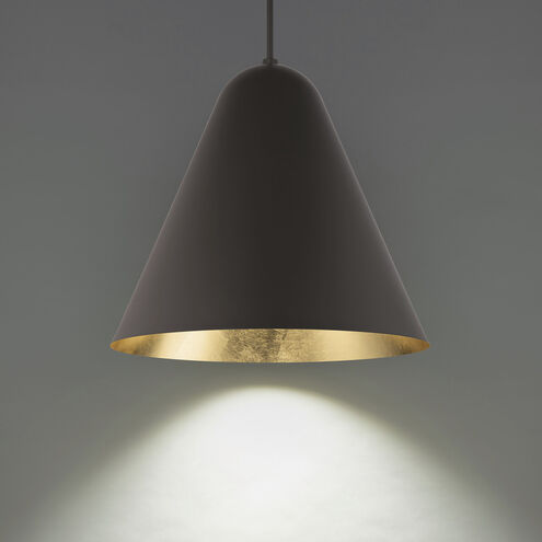 Taper 1 Light 22 inch Bronze Gold Pendant Ceiling Light