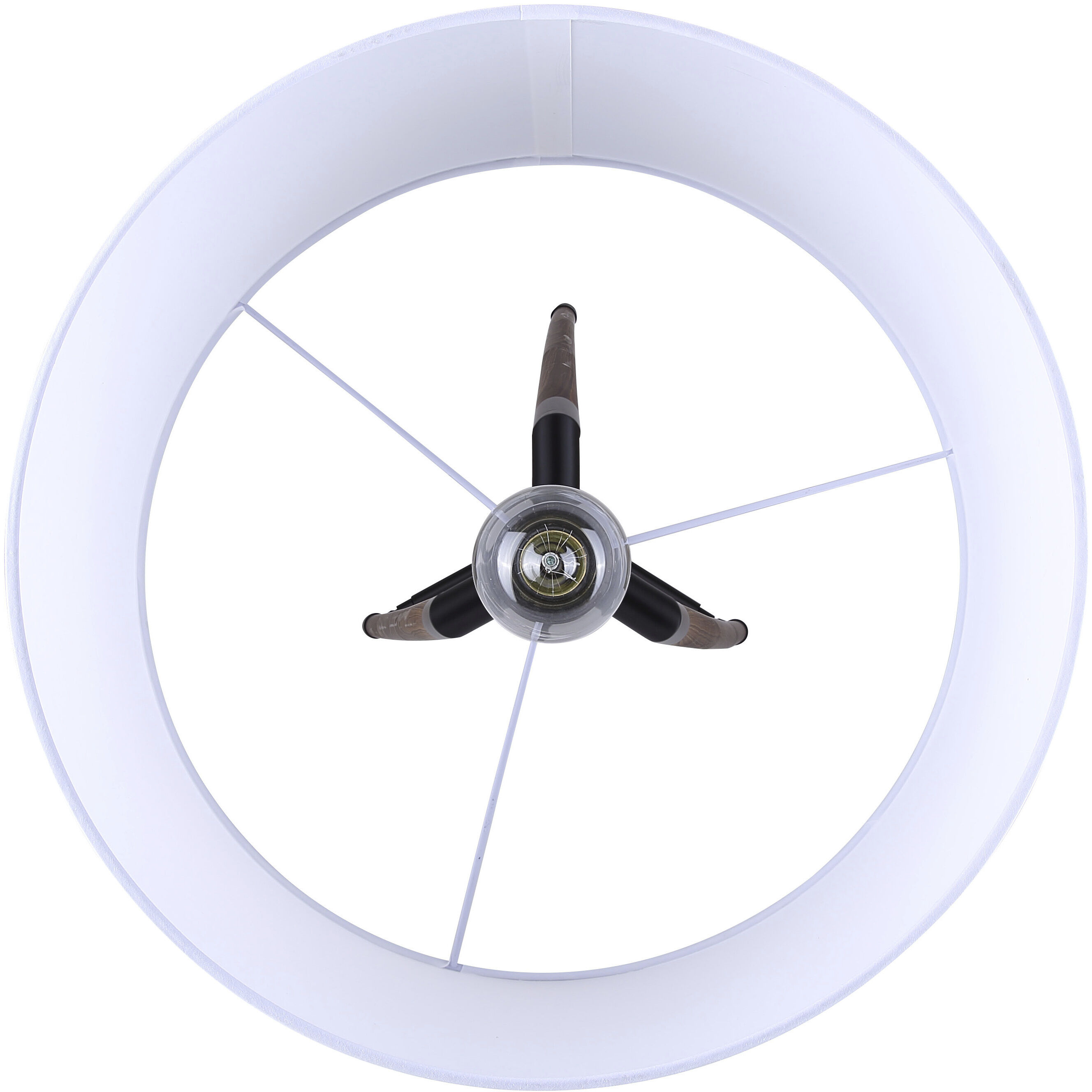 Cameram 62.5 inch 150.00 watt Black and Wood Floor Lamp Portable Light