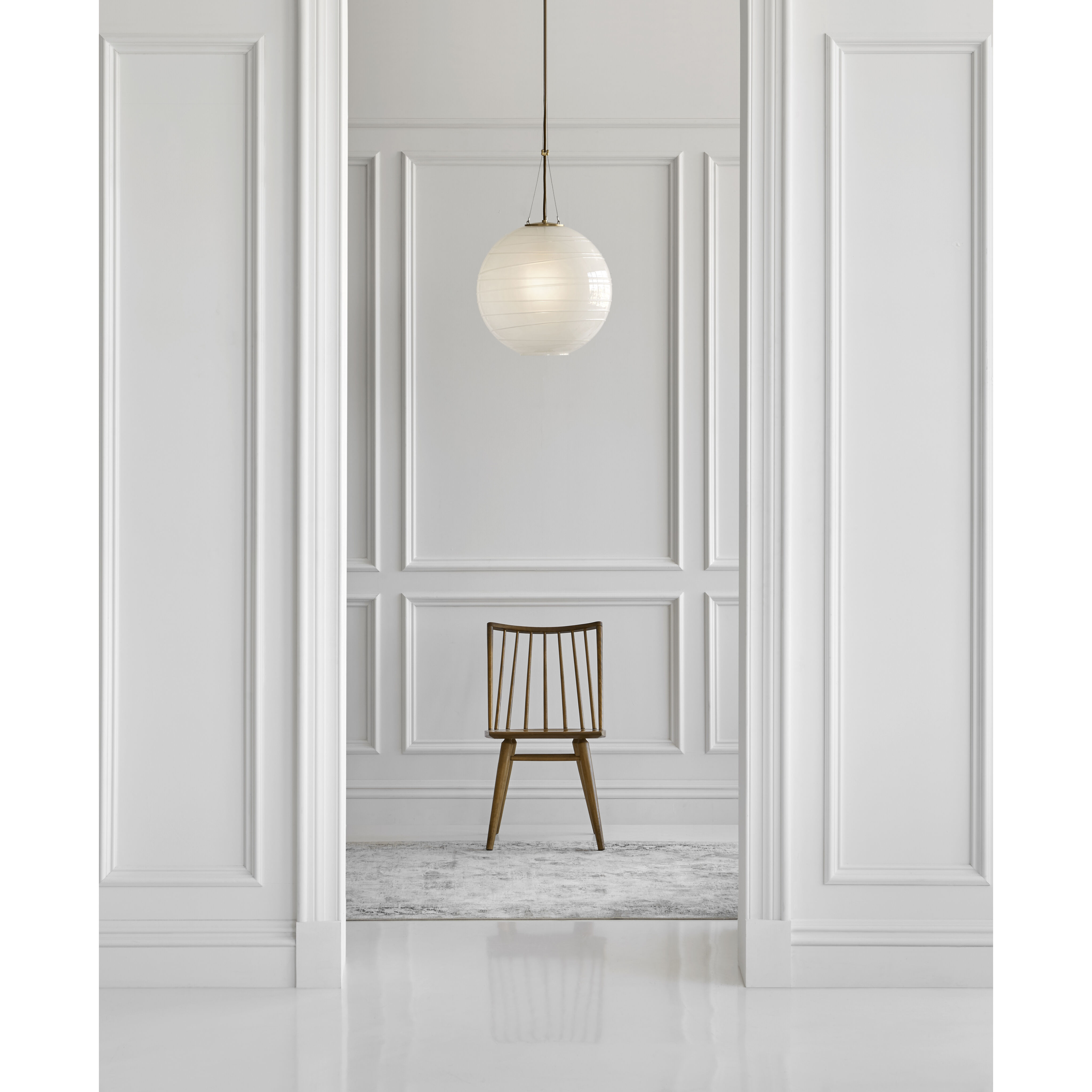 Alexa Hampton Hailey 1 Light 18 inch Natural Brass Pendant Ceiling Light, Medium