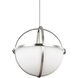 Alturas 3 Light 19 inch Brushed Nickel Pendant Ceiling Light