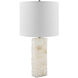 Falaise 23.85 inch 100 watt Carved and Plated Accent Table Lamp Portable Light