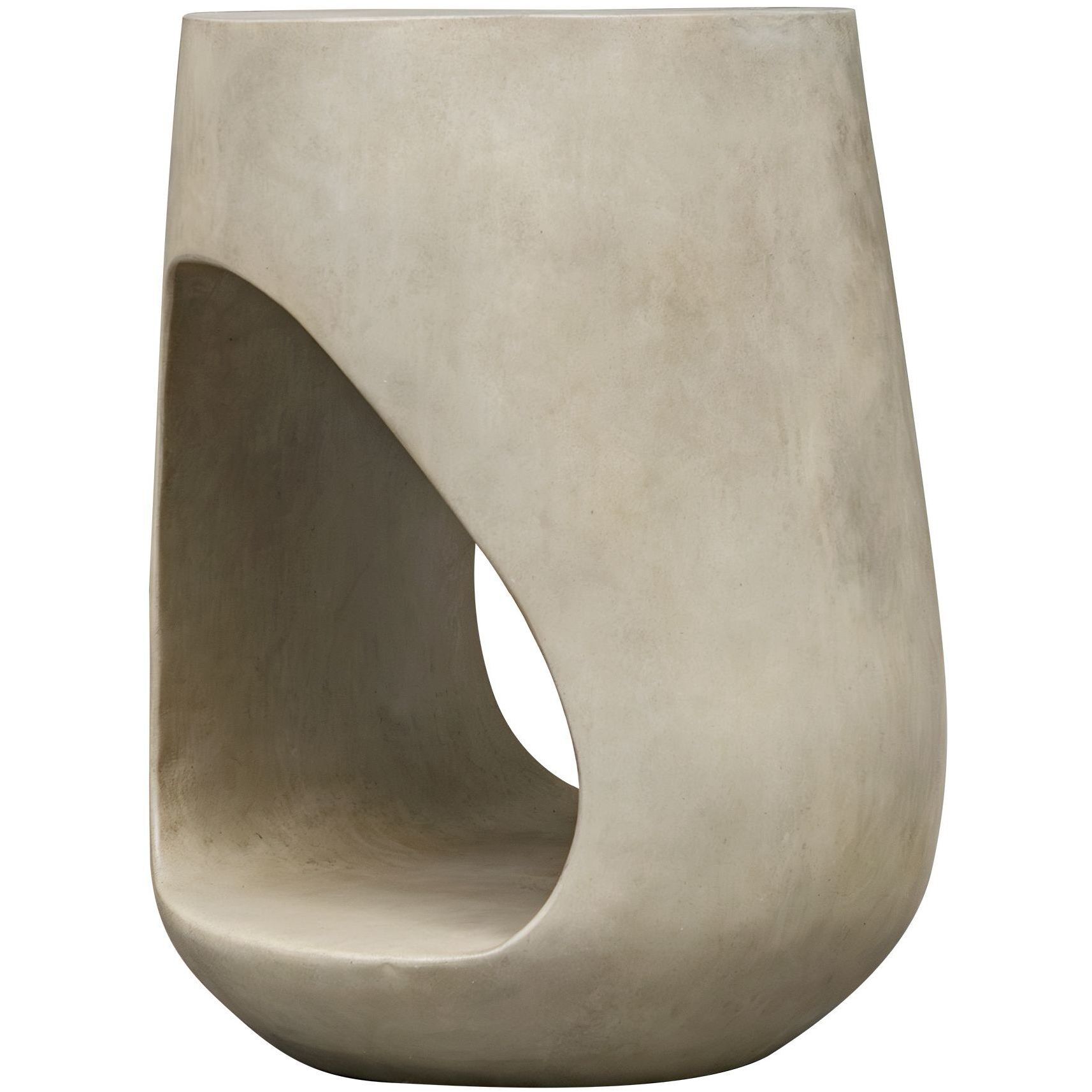 Lithos 23 X 18 inch Warm Gray Concrete Outdoor Accent Table