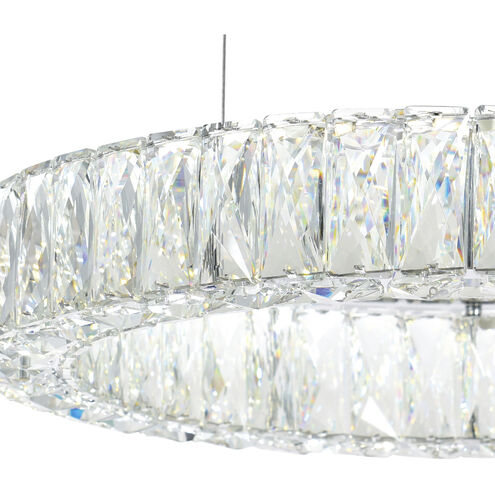 Madeline LED 32 inch Chrome Down Chandelier Ceiling Light