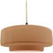 Radiance 1 Light 14.5 inch Adobe and Matte Black Pendant Ceiling Light