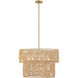 Bungalow Heaven 5 Light 26 inch Soft Brass Pendant Ceiling Light