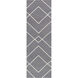 Atrium 96 X 30 inch Gray and Neutral Runner, Cotton