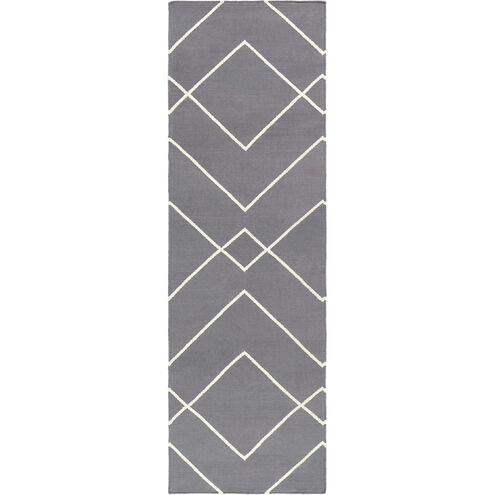 Atrium 96 X 30 inch Gray and Neutral Runner, Cotton