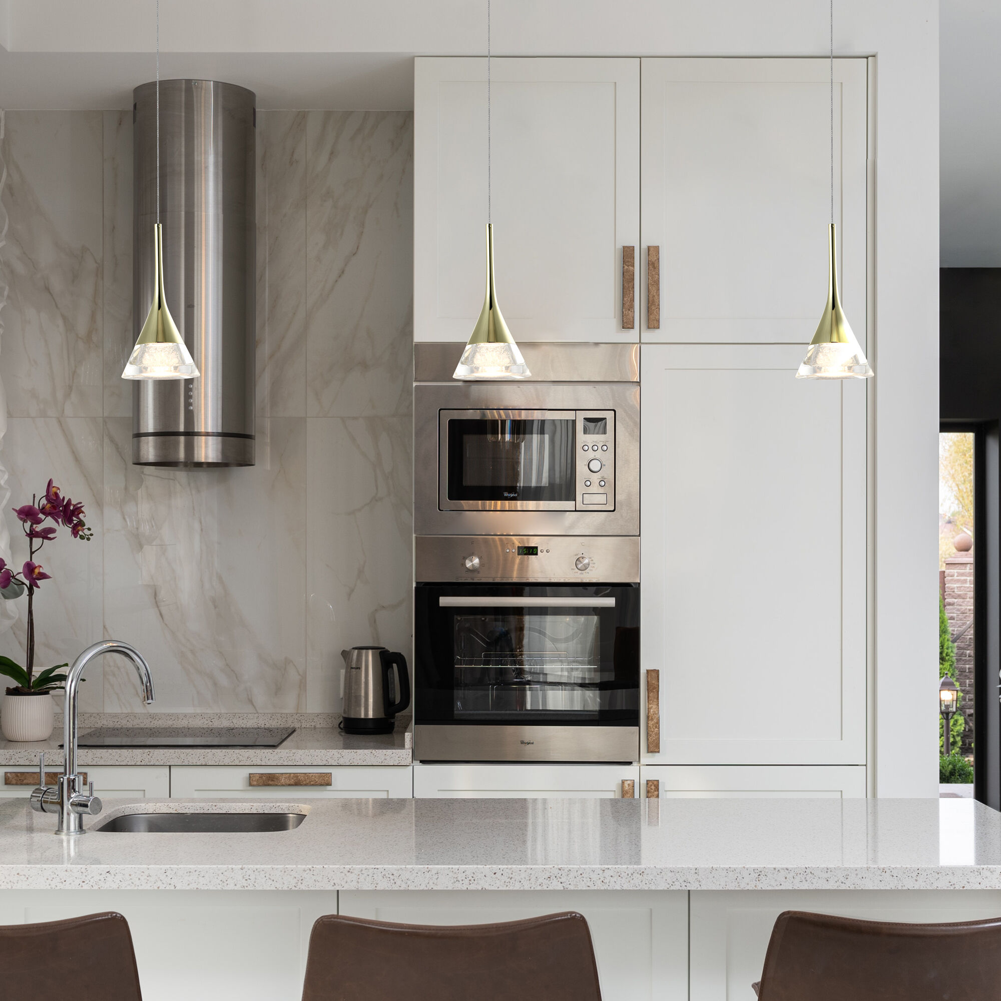 Artisan Collection/AMALFI Series 4.75 inch Gold Pendant Ceiling Light