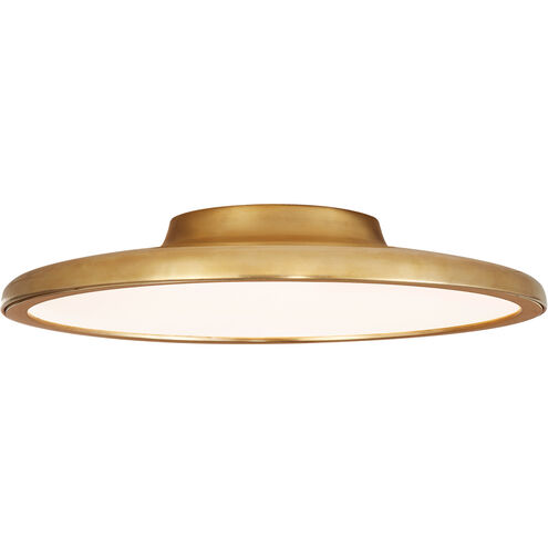 Peter Bristol Dot LED 16.5 inch Natural Brass Flush Mount Ceiling Light